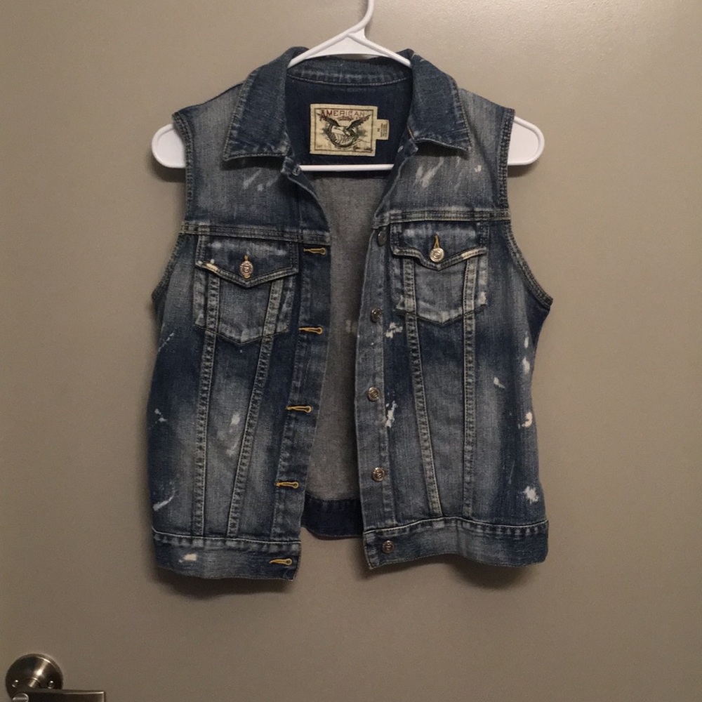 American Living Denim Vest